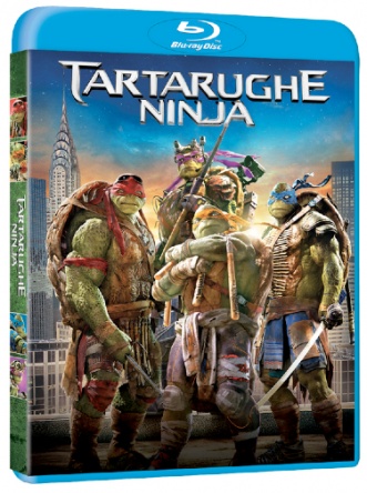 Locandina italiana DVD e BLU RAY Tartarughe Ninja 